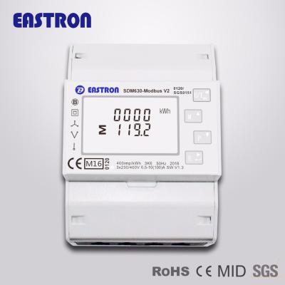 China MI Three Pha DIN Rail Multifunction KWH Kvarh SDM630-Modbus V2 Meters, PV Solar Panel Energy Meter, RS485 Modbus Meter for sale