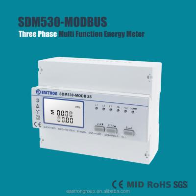 China KWH Measurements SDM530-Modbus Multifunctional 3 Phase DIN Rail Meter, Smart Energy Meter Good Price, RS485 Modbus Meter for sale