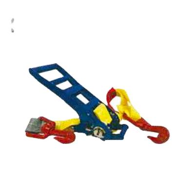 China Cargo Safety Ratchet Style Web Dog Fits 8mm Grade 70 C/W Grab Chain Hooks Each End 3800kg Lashing for sale