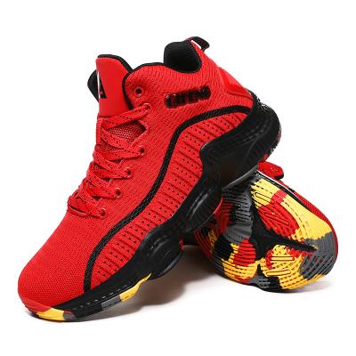 China Fashion\Whole Fashion Sports Basketball Shoes High Top Red High Quality Custom Made Comfortable\Source Breathable Men's Basketball Shoes for sale