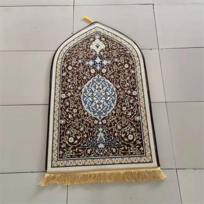 China Stain Resistant Hot Sale Kids Ramadan Foldable Prayer Mat Muslim Islamic Prayer Mats for sale