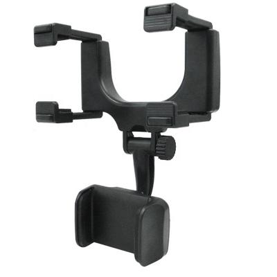 China Universal Adjustable Car Rearview Mirror Mount Car Phone Holder For Smartphones Multimedia GPS Devices for sale