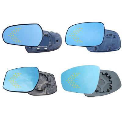 China 1 Pair Blue Lens Dynamic Indicator Glass LED Wide Angle View Side Mirror Anti Glare For Nissan Teana Altima 2003-2020 Wide View Anti Glare for sale