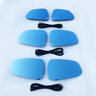 China Wide View 1 Pair Side Mirror Blue Glass Lens For Tesla Model 3 Model3 Model S Model X Wide View Anti-glare Door Mirror for sale