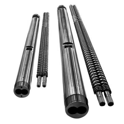 중국 Hard Chrome Plating Parallel Screw And Barrel For Twin Screw Extruders And Sizing Measuring Service Free 판매용