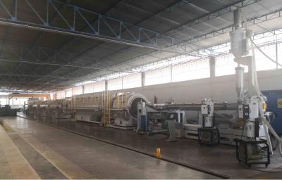 China HYPET Advanced Technology 400mm -1000mm Plastic HDPE PE Pipes Manufacturing Machines Production Line With Big Single Screw Extruder SJ150/38  motor 400kW and Output 1400kg/h for sale