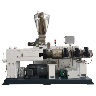 China PVC extruder machine / Conical Twin Screw Extruder / PVC Pipe Extruder Machine HYZS80/173 for sale