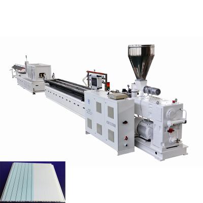 China 450-600mm PVC Roof Wall Ceiling Decoration Panel Making Machine Twin Screw Extruder HYZS80/156 55kw for sale