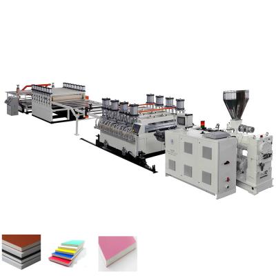 China WPC PVC Foam Board Plastic Sheet Extruder Machine Electric Heating for sale