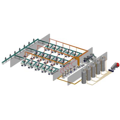 Κίνα Αυτόματο PVC που αναμιγνύει το συγκεντρωμένο σύστημα τροφοδοσίας για το πλαστικό υλικό βιομηχανικό προς πώληση