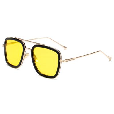 China Export Products UV400 Uniqu Woman Metal Polarized Sunglasses Punk Fashion Retro for sale