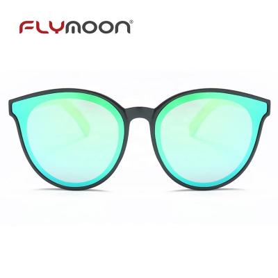 Κίνα Flymoon bamboo retro round frame polarized sun glasses custom sunglass προς πώληση