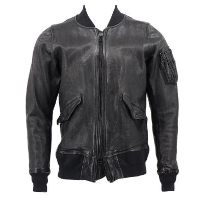 China Windproof Leather Jacket For Men Motorcycle Leather Coat for sale