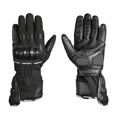 China Breathable Motorcycle Gloves Motocross Leather Gloves With Carbon Fiber for sale