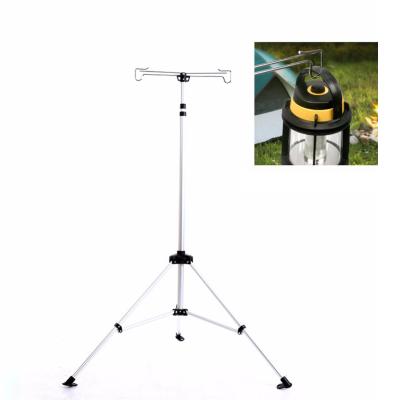 China Aluminum Alloy Portable Camping Folding Light Stand Lamp Tripod Increasing Lamp Holder for sale