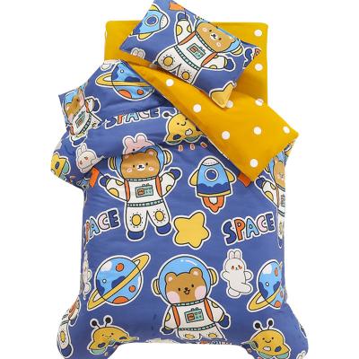 China Breathable Kids Baby Bedding Set For Kindergarten Three Piece Set 100% Cotton Kids Bedding Sets for sale