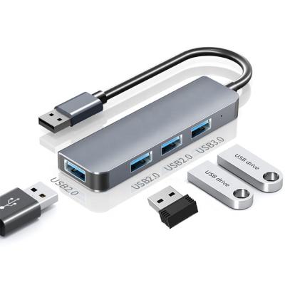 China High Speed ​​USB3.0 5Gbps 3.0 2.0 Multiport C Mode Adapter Usb Hub 3.0 4 Ports 4 Left 4 In 1 Left Usb 3 Hub 4 Usb Hub, 0 for PC for sale