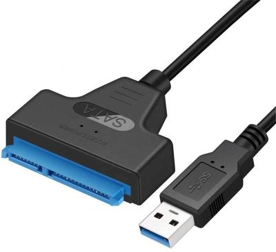 China COMPUTER 20cm USB 3.0 to SATA 22 Pin External Converter Cable for 2.5