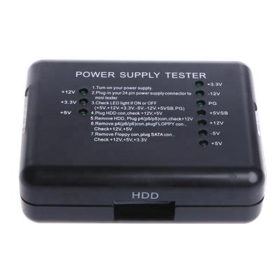 China PSU Meter Power Supply Tester PC Power Supply Tester HDD Meter Tester Controller 20/24 Pin ATX SATA HDD for sale