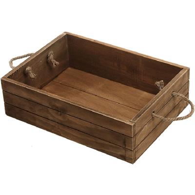 China Wooden Desktop Box Storage Wooden Box Bathroom Decoration Stocked Finishing Box for sale