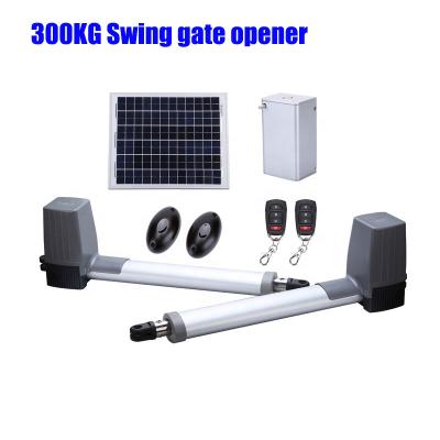 中国 300KG Weight Swing Gate Opener 2.5 Meter Length Per Leaf 80W 24V DC Motor 販売のため