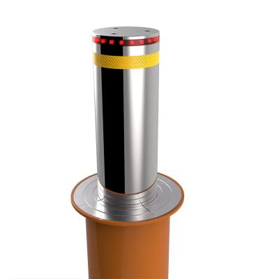 中国 Custom Retractable Security Bollards 219mm Diameter 600mm Height 6mm Thickness 販売のため