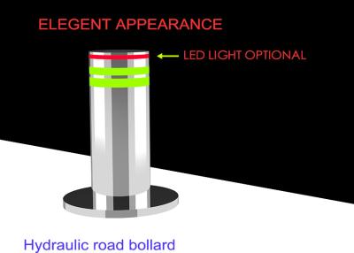 China Electric Mechanical 304 STAINLESS STEEL Automatic Rising Bollards For Anti Terrorist for sale