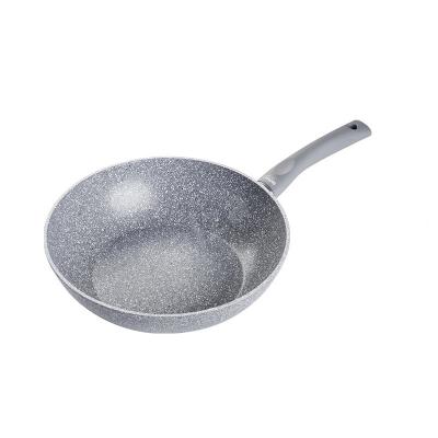 China Hot Sales Fashionable Stick Aluminum Stick Ceramic Wok Pan Viable No No for sale