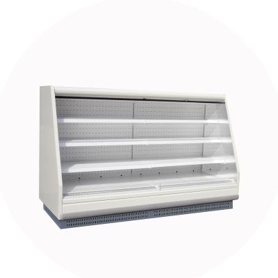 China Single-temperature Hypermarket Beverage Cabinet/dairy fridge drinks display showcase Multideck for dairy products for sale