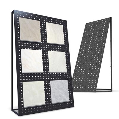 China Who respects the environment; China custom black ceramic tile showroom backing stone panel punch display processing for tile backing hole panel for sale