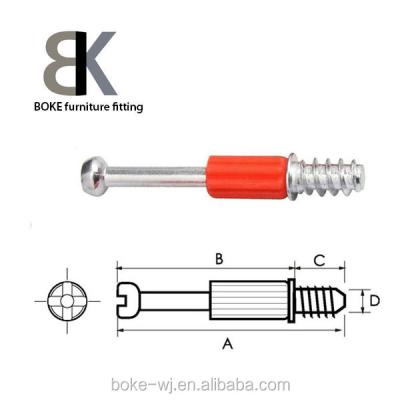 China Wardrobe Plastic and Metric Iron Sideboard Furniture Connector Bolts for sale