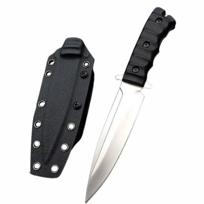 China Screw Release Fiberglass Handle Stainless Steel Blade Survival Knife High Quality Carry Outdoor EDC Nylon Fixed Hunting Knife for sale