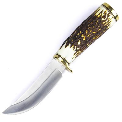 China Survival Non-variable POM Plastic Handle Customized Straight Unfolding Knife For Mountain Climbing for sale