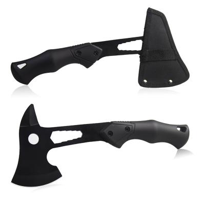 China Hollow-carved Surface Firefighting Survival Ax Working Knocking Down Broad Camping Hatchet Tomahawk for sale