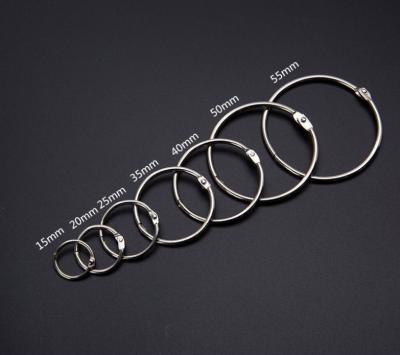 China Low Price Iron Split Ring Hardware Price Supply For Calendar Ring Keychain for sale