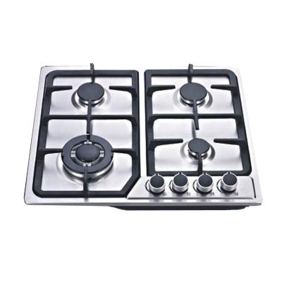 China Hotel Built-In 4 Burners Gas Hob Stainless Steel Gas Stove Gas Cooker for sale