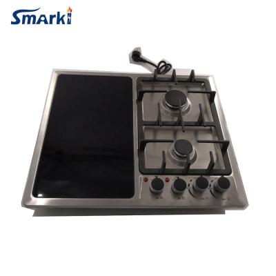 China Household Electric Infrared and Gas Combi Electric Hob 4 Burner Stainless Steel Cooktop SSE45912 for sale