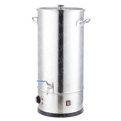 China Keep Hot OEM ODM 25 40L Kitchen Brew Water Kettle Mini Beer Brewing Mash Tun Home Brew Craft Beer Equipment for sale