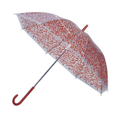 China New Tropical Eco-Friendly Upright Wedding Transparent POE Umbrella For Lady for sale