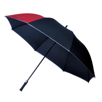 China 68 Inch Double Layer Coastal Oversized Pongee Car Golf Windproof High Quality Automatic Open Umbrella for sale