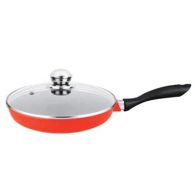 China Sustainable 20cm Cast Aluminum Ceramic Electric Cooking Pan With Lid / Glass Cover for sale