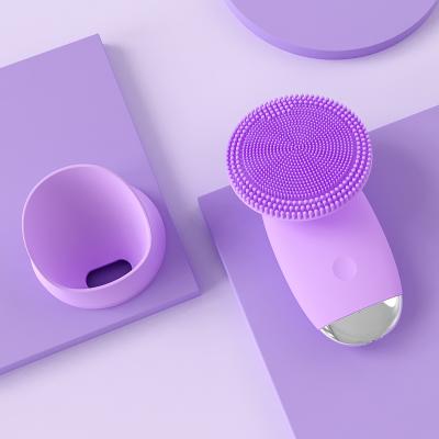 China VKK Acne Treatment New Arrives Portable Waterproof Facial Brush Devices Cleansing Facial Cleansing Brushes for sale