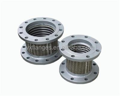 China Twin-sphere rubber corrugated joint with steel flange floating flange for sale