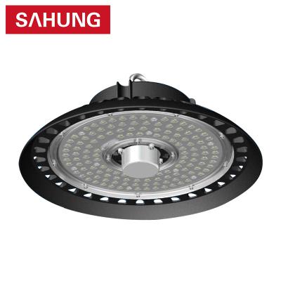 China Warehouse/Workshop/Garage/Sports Stadium GEL IP65 100W 150W 200W Factory Warehouse Die Cast Aluminum UFO Smart High Bay Light Led for sale