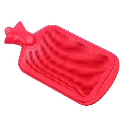 China 2l Water Bottle 2l Heat Compress Rubber Hot Water Bag Safe Rubber Hot Water Bag Making And Pain Relief BS for sale