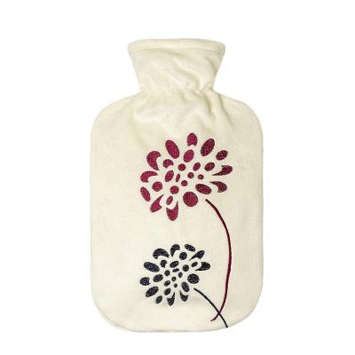 China Hot Water Bottle For Cramps Supply Fleece Natural Rubber Cover And Natural Rubber Water Bottle Chinese Hot Hot Water Bag For Cramps for sale