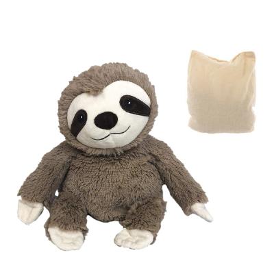 China Perfume Knitted Hot Water Bag For Microwave Animal Plush Wheat Hot Packed Bag for sale