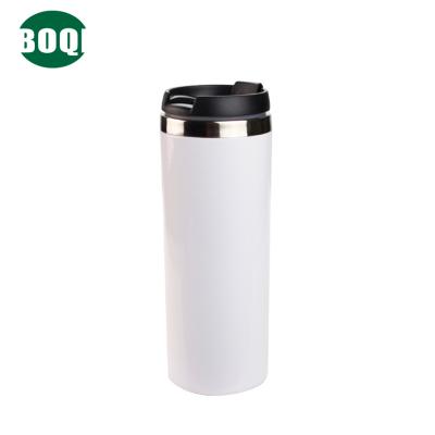 China BOQI PORTABLE Custom 12oz Sublimation Metal Upright Vacuum Insulated Stainless Steel Beer Can Cooler for sale