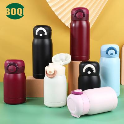 China BOQI 200ml/300ml Mini Small Stainless Steel Capacity PORTABLE Wholesale Snap Cup Kids Portable Tumbler Children's Vacuum Cup for sale