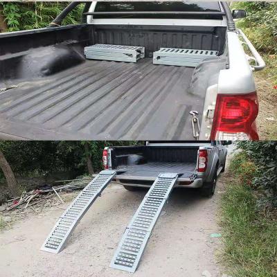 China 6t Aluminum Box Truck Folding Unloading Ramp For 600 Motorcycle for sale